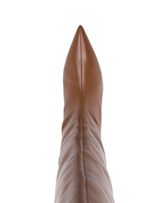 Botas altas con tacón de 30 mm Jil Sander de color Brown
