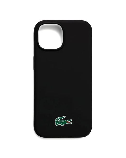 Lacoste Black Logo-Detail Iphone Case