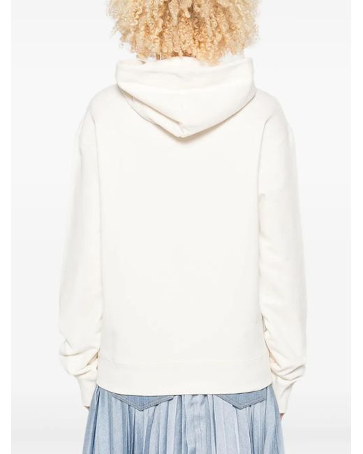 Courreges Top Met Capuchon in het White