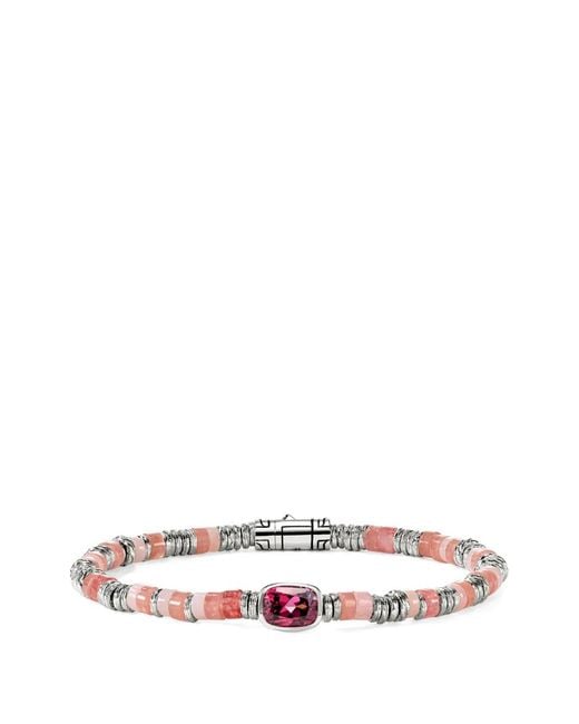 John Hardy White Heishi Multi-Stone Bracelet