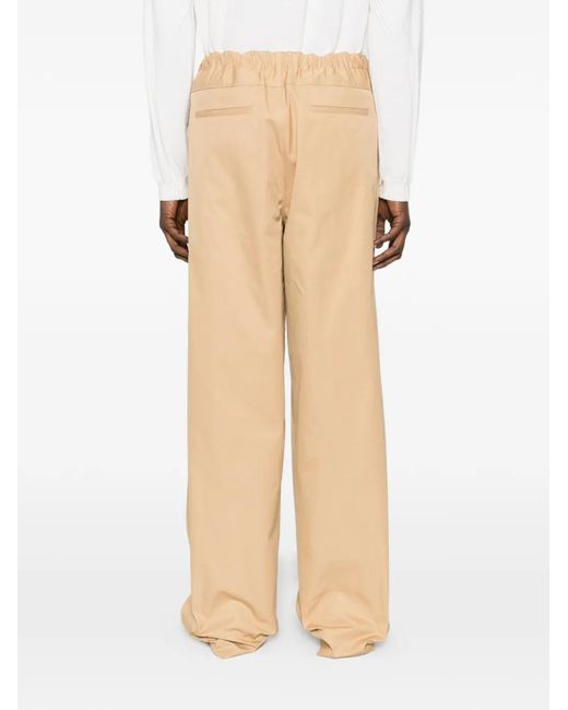 Jil Sander Natural Elasticated-Waistband Trousers for men