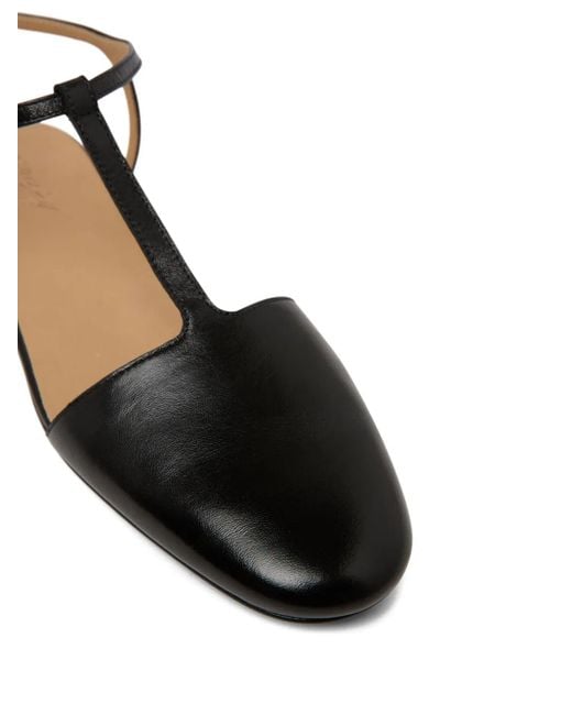 Marsèll Black Leather Ballerina Shoes
