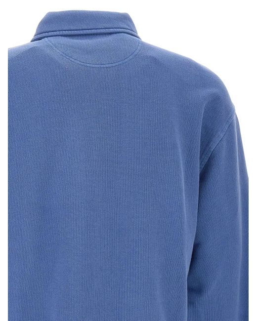 Carhartt ハーフジップ ポロシャツ Blue