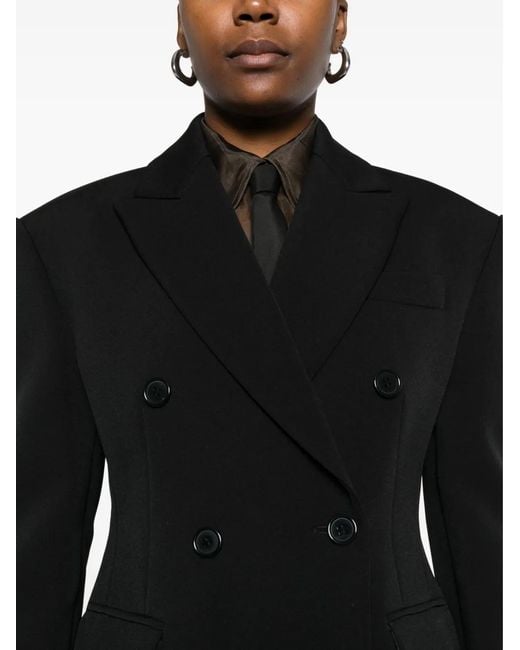 Frankie Shop Black Double-Breasted Blazer