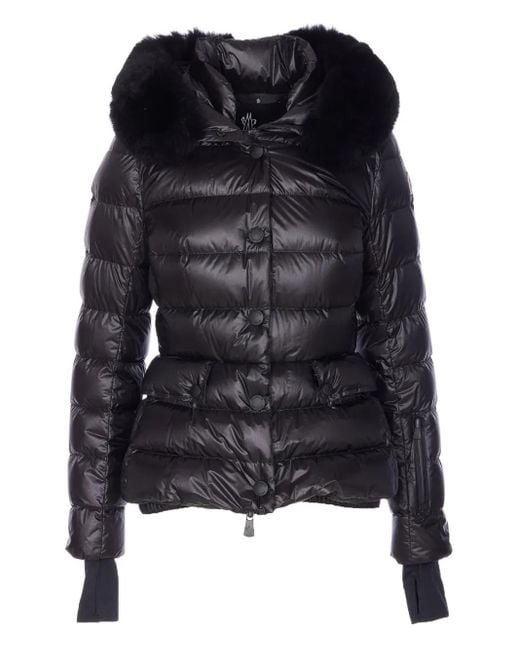Doudoune Armoniques Bordée De Fourrure Moncler en coloris Black