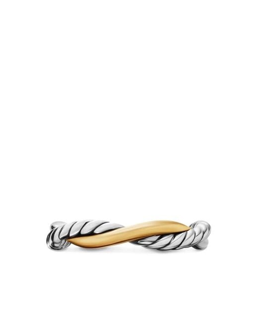 David Yurman White 14Kt Petite Infinity Band Ring (4Mm)