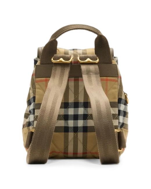 Horseshoe Mini Backpack-Donna di Burberry in Natural