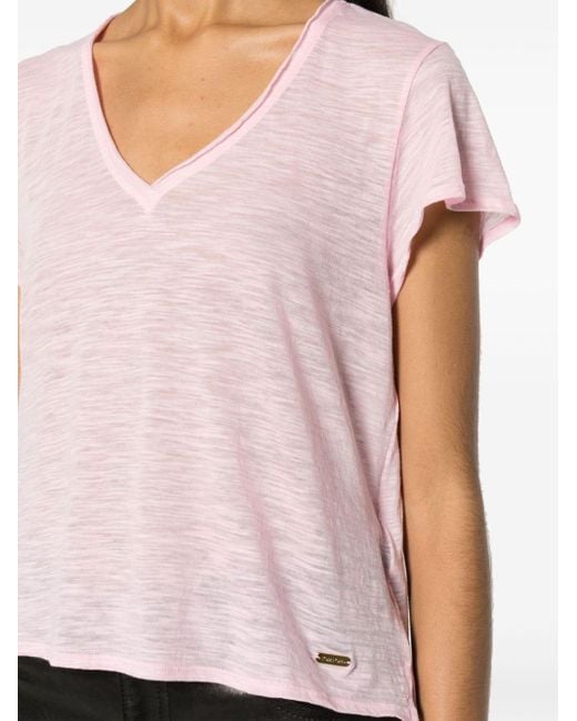 Tom Ford Pink Semi-sheer Slub T-shirt
