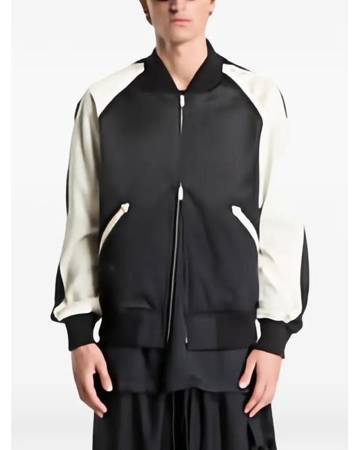 Y-3 Black Liquid Logo Souvenir Jacket for men