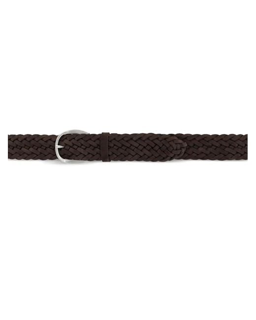Orciani Brown Braided Belt for men