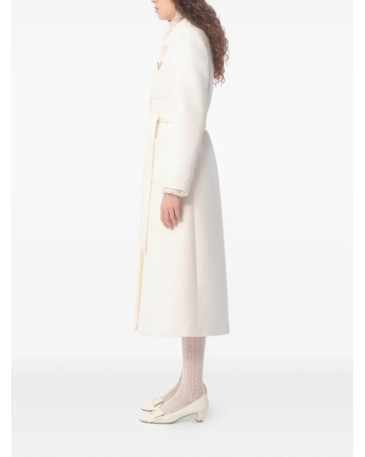 Valentino Garavani Natural Drill Double-Breasted Coat