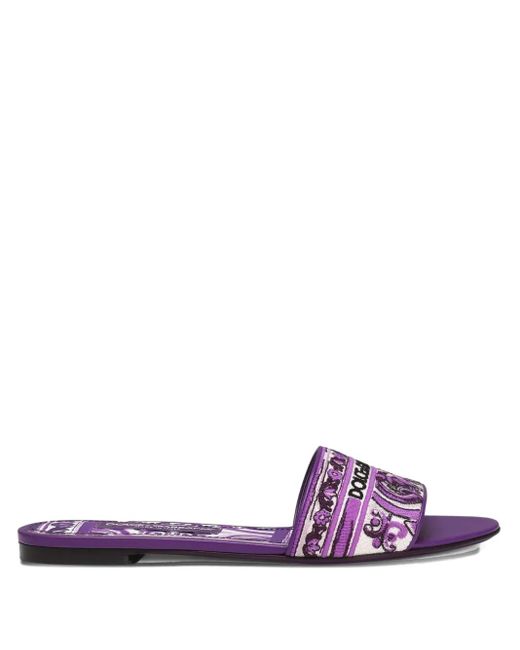 Dolce & Gabbana Purple Slide Dg