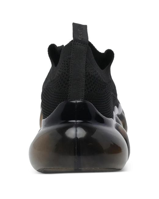 grounds Black Laces Round-Toe Sneakers for men