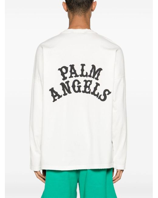Palm Angels T-Shirt mit grafischem Print in Blue für Herren