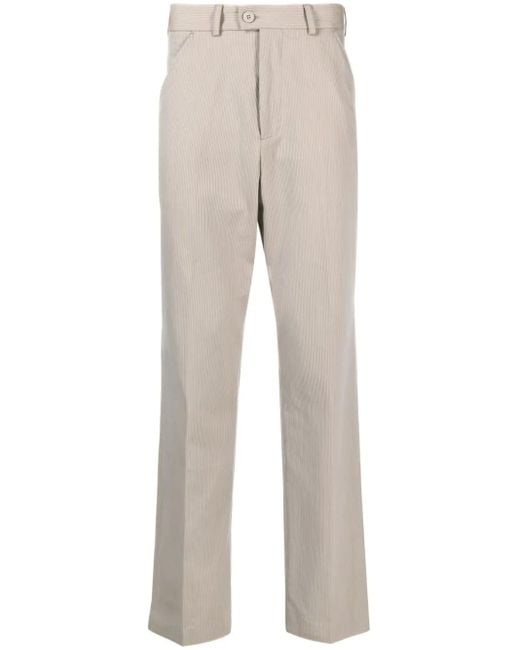 Our Legacy Natural Grey Darien Straight-leg Trousers - Men's - Cotton for men
