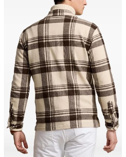 Polo Ralph Lauren Natural Checked Wool Shirt for men