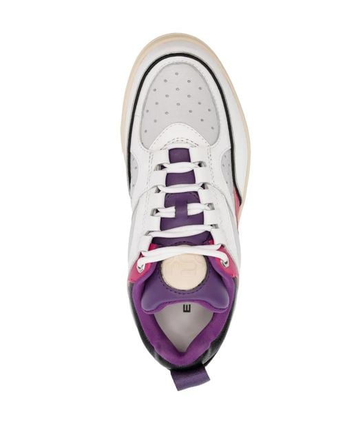 Eytys Pink Sidney Leather Sneakers