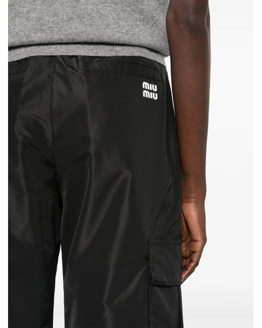 Miu Miu Cargo Broek in het Black