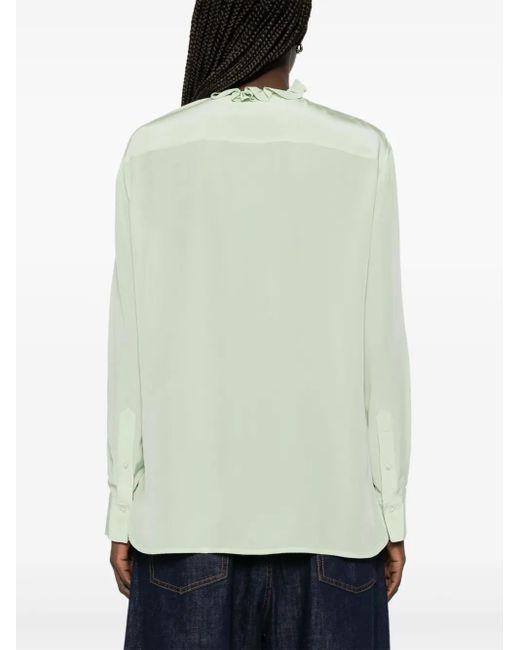 Victoria Beckham ラッフル シャツ Green