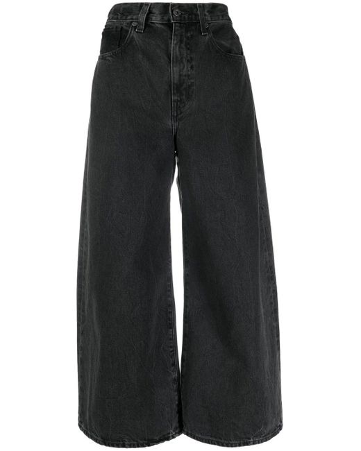 Levi's Wide Barrel Faded Jeans in Black | Lyst Australia