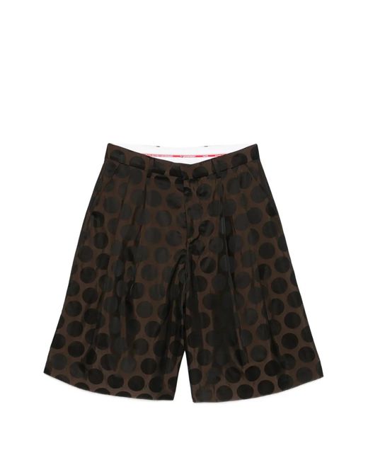 Charles Jeffrey Black Polka-Dot Tailored Shorts for men