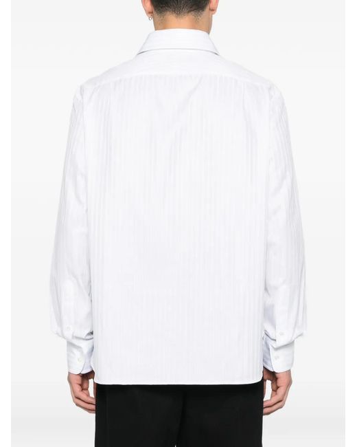 J.W. Anderson White Striped Shirt for men