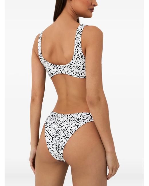 Reina Olga White Coolio Dotted Bikini Set