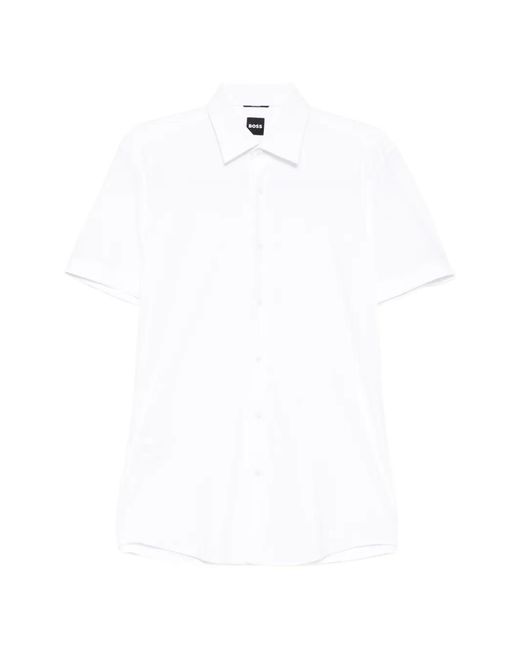 Boss White Button-Up Shirt for men