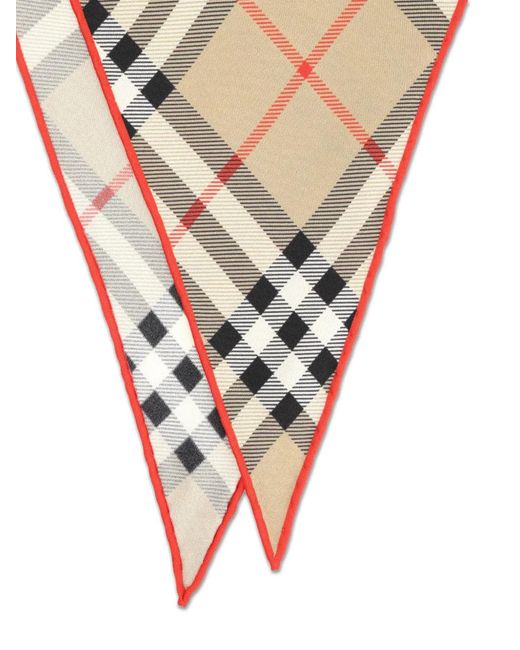 Burberry Natural Checked Scarf