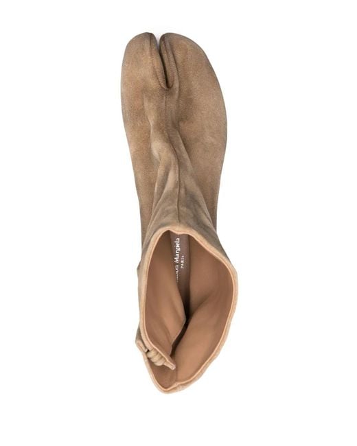 Maison Margiela Brown Tabi 30Mm Ankle Boots