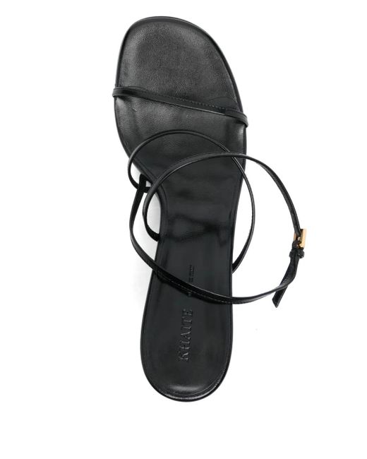 Khaite Black 75Mm Loop Sandals
