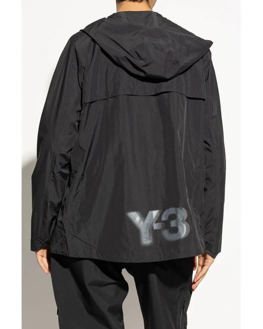 Y-3 Gray Logo Lightweight Jacket for men