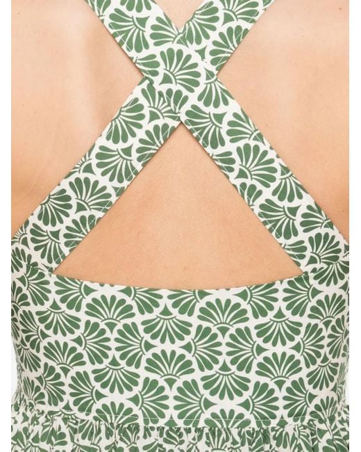 Matteau Mini-Jurk Met Gekruiste Bandjes in het Green