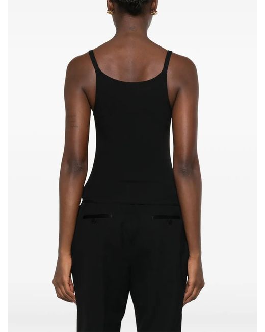 Gucci Black Scoop-Neck Top