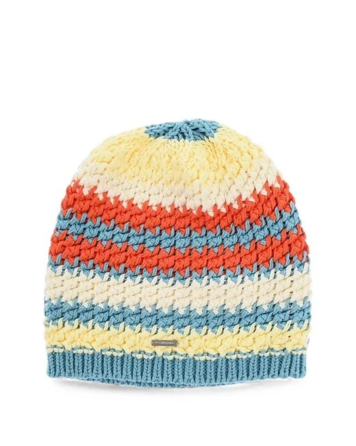 DSquared² Gray Logo-Plaque Beanie Hat for men