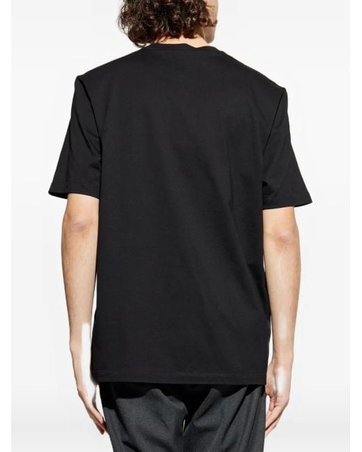 T-Shirt En Coton À Imprimé Medusa Versace pour homme en coloris Black