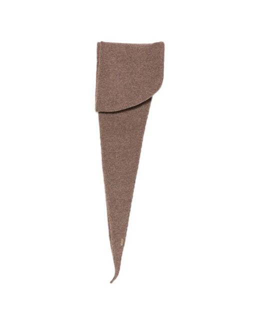 Barbour Brown Penny Fine-Knit Scarf