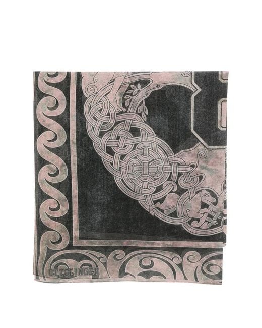 OTTOLINGER Gray Graphic-Print Pareo