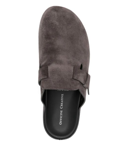 Officine Creative Brown Suede Loafers for men