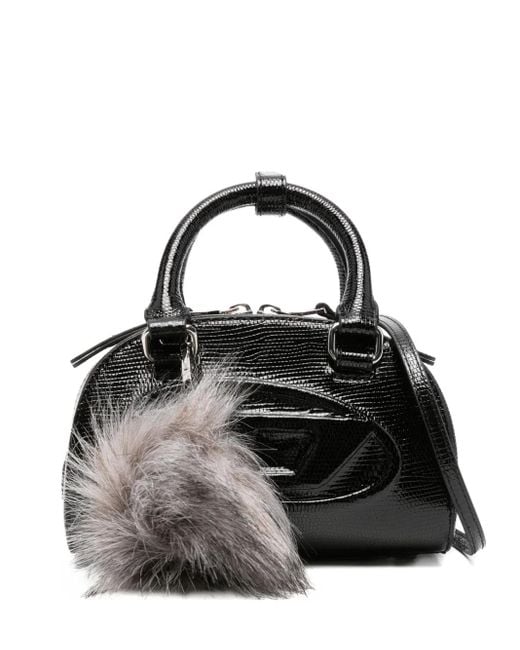 DIESEL Black Dome Satchel-Tasche Mit Logo