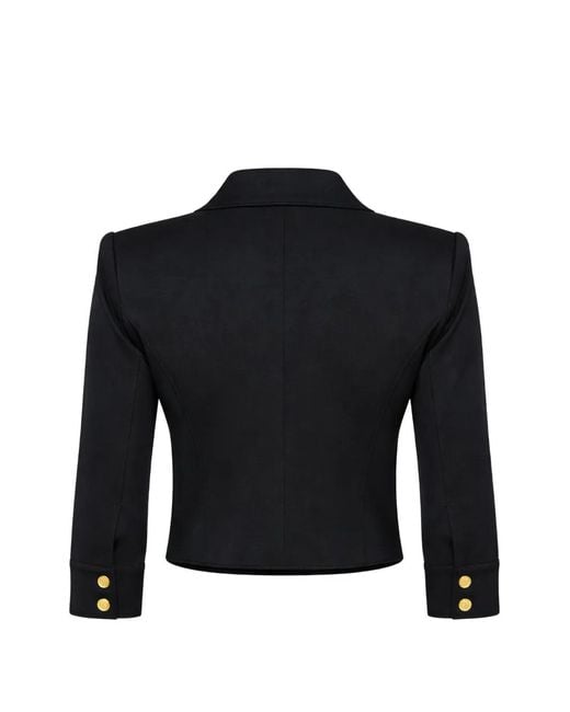 L'Agence Black Coin Button Jacket