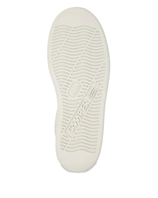 Camper White Runner Leather Lace-Up Sneakers