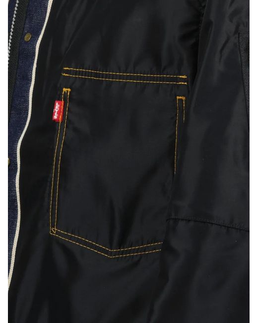 Sacai Black X Levi's Reversible Denim Jacket for men