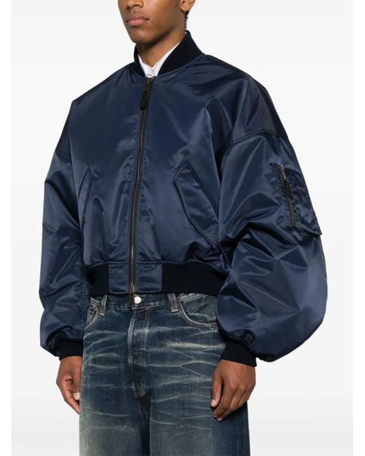 Balenciaga Blue Bomber Type Jacket for men