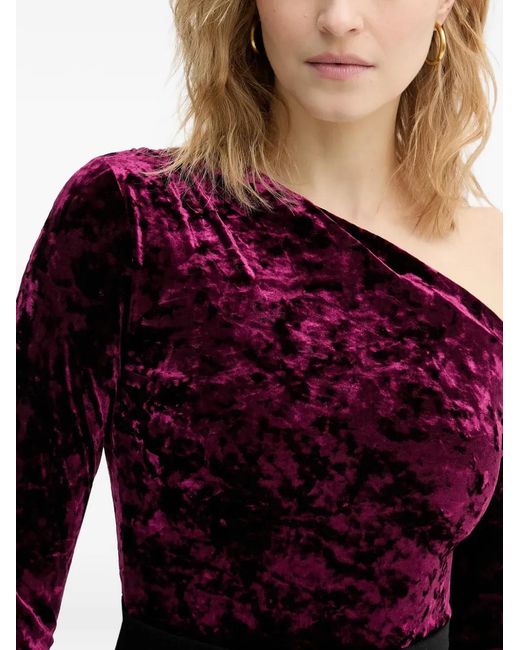 Guess Purple One-Shoulder Bodysuit