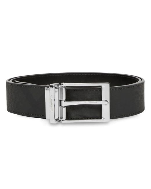 Ceinture Réversible En Cuir À Carreaux Burberry pour homme en coloris Black