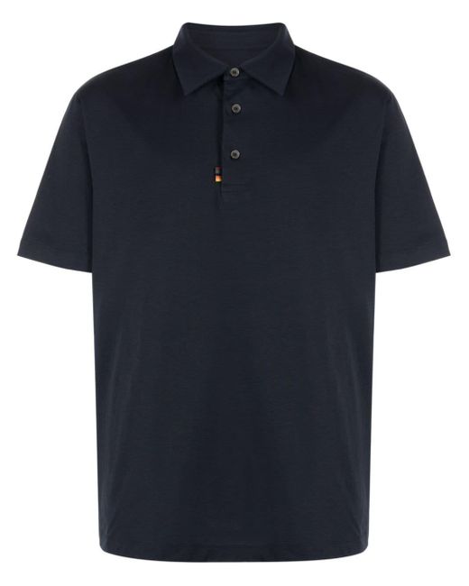 Paul Smith Blue Organic-cotton Polo Shirt for men