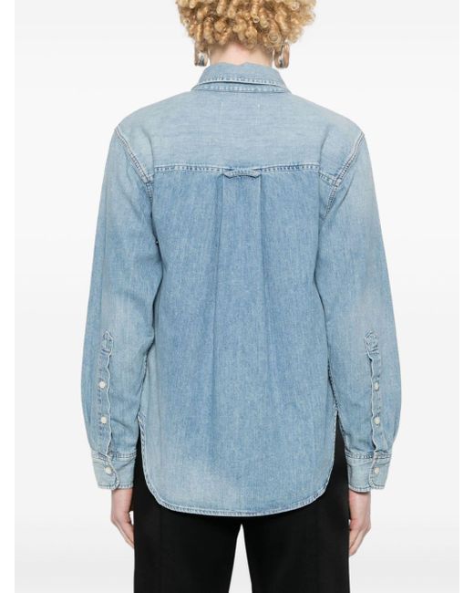 Citizens of Humanity Baby Shay Denim Blouse in het Blue