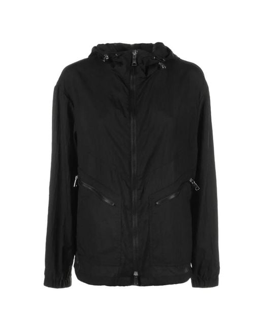 Zip hooded jacket Add de color Black
