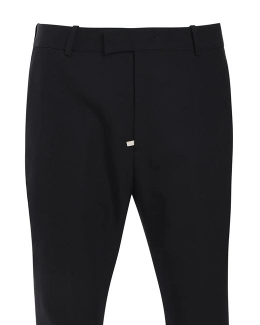 Off-White c/o Virgil Abloh Blue Flared Tailored Trousers for men